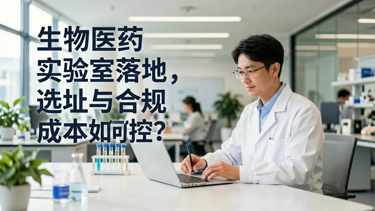 生物医药实验室落地,选址与合规成本如何控?